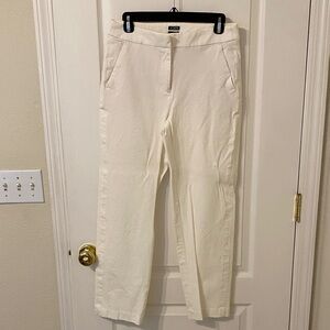 Jcrew Kate straight leg trouser ivory size 6